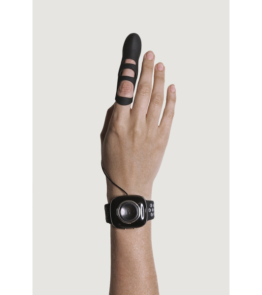 Touché Adrien Lastic dedo vibrador L, negro, 8,9 x 2,2 cm - 4 - notaboo.es