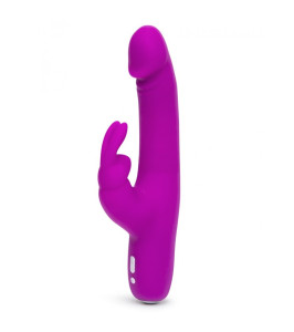 Conejo vibrador Happy Rabbit violeta, 22,5 x 3,5 cm - notaboo.es