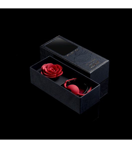 Кляп роза UPKO силикон и итальянская кожа, черный - 9 - notaboo.es