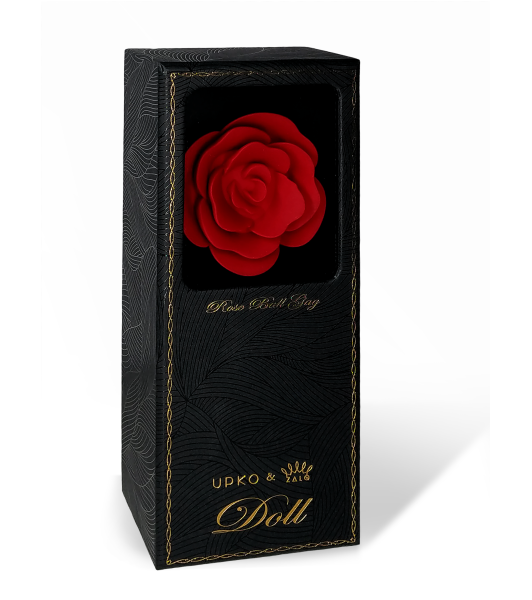 Кляп роза UPKO силикон и итальянская кожа, черный - 10 - notaboo.es