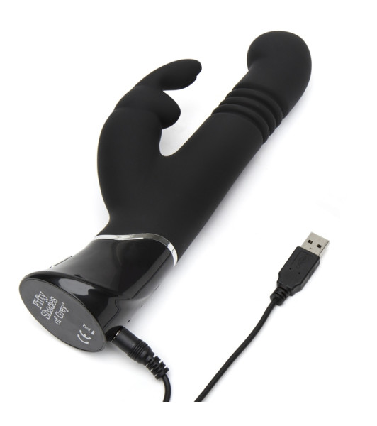 Fifty Shades of Grey Greedy Girl Rechargeable Thrusting G-Spot Rabbit Vibrator - 10 - notaboo.es