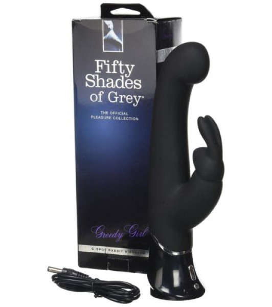 Fifty Shades of Grey EXISTING Greedy Girl Rechargeable G-Spot Rabbit Vibrator - 10 - notaboo.es