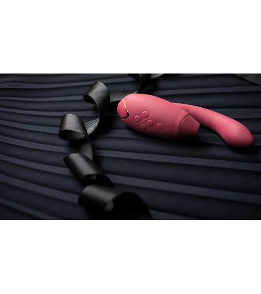 Vacuum clitoris stimulator with vaginal vibrator Womanizer Duo Raspberry - 9 - notaboo.es