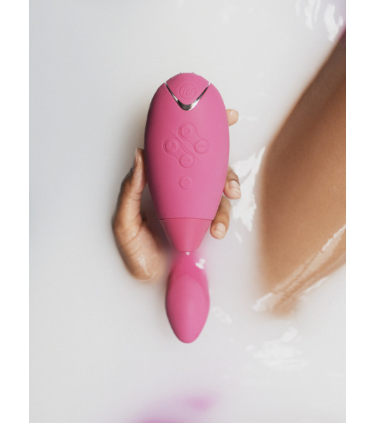 Vacuum clitoris stimulator with vaginal vibrator Womanizer Duo Raspberry - 7 - notaboo.es