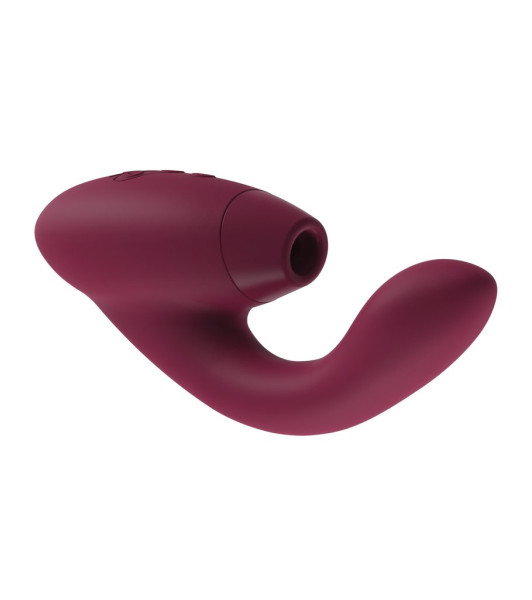 Vacuum clitoris stimulator with vaginal vibrator Womanizer Duo burgundy - 1 - notaboo.es