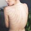 Magnifique · Cadena metálica hombros y espalda joyas oro - 12 - notaboo.es