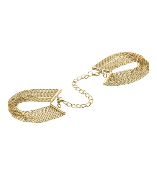 Magnifique · Metallic chain Handcuffs-Bracelets gold - 9 - notaboo.es