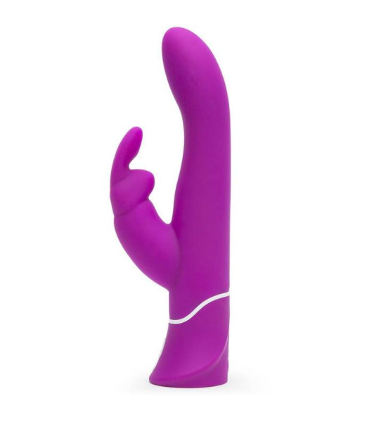 Conejo vibrador Happy Rabbit morado, 25,4 x 3,5 cm - 1 - notaboo.es