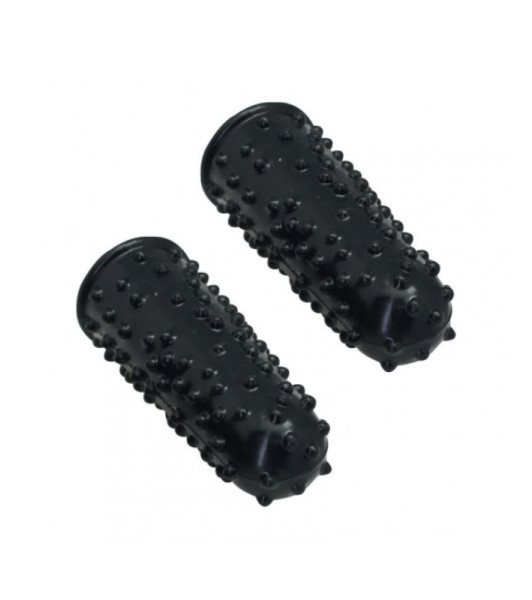 Finger Tips Toyz4lovers Touch of Pleasure Embossed Black, 7.6 x 2 cm - 2 - notaboo.es