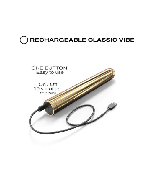 Vibrador Golden Boy 2.0 Dorcel dorado, 19 x 2,3 cm - 2 - notaboo.es