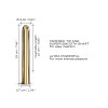 Vibrador Golden Boy 2.0 Dorcel dorado, 19 x 2,3 cm - 3 - notaboo.es