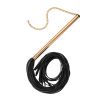 Scourge with golden handle Roomfun black, 75 cm - 1 - notaboo.es