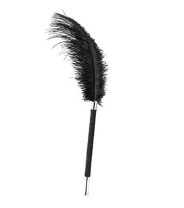 Flirting feathers Material: Zinc alloy,polyester,feather,POM Color: black size:100*17* - notaboo.es