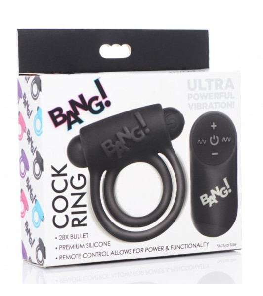 ¡Bang! Anillo vibrador para el pene con mando a distancia - 1 - notaboo.es