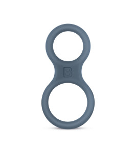 Boners cock ring with a loop for the scrotum, gray - notaboo.es