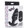 Vibrated anal plug ¡Bang! with remote control, black - 1 - notaboo.es
