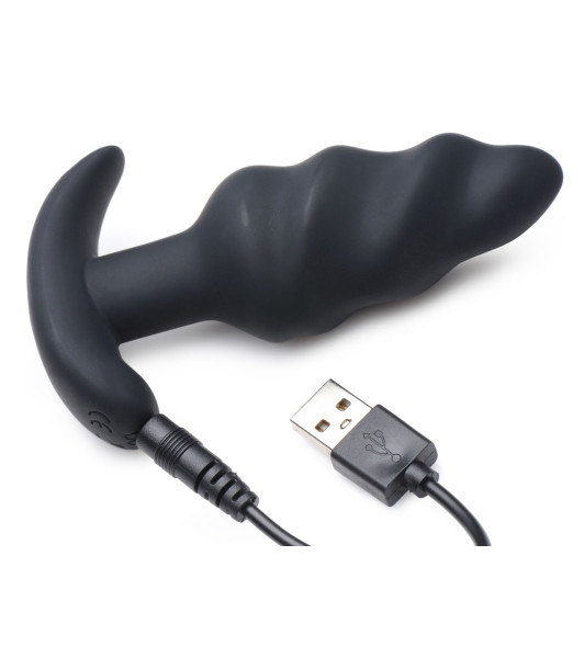 Vibrated anal plug ¡Bang! with remote control, black - 3 - notaboo.es