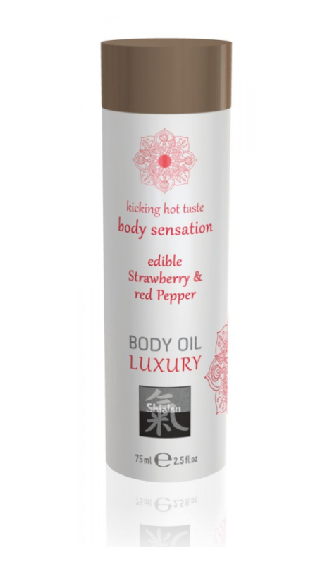 Edible massage oil with aroma and flavour, 75 ml