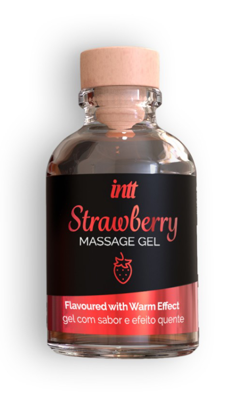 Massage gel with taste and warming effect, 30 ml