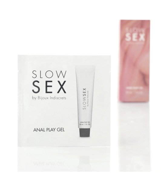Sachette ANAL PLAY Slow Sex by Bijoux Indiscrets water-based anal stimulation gel - notaboo.es