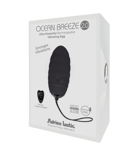 Huevo vibrador Adrien Lastic Ocean Dream con mando a distancia, negro  - 1 - notaboo.es