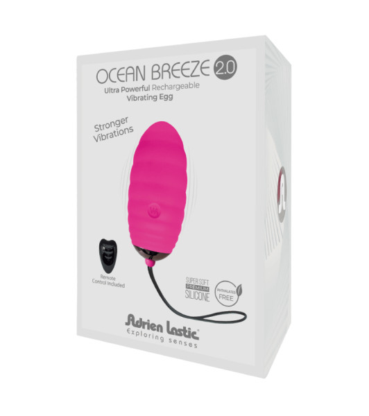 Huevo vibrador Adrien Lastic Ocean Dream con mando a distancia, rosa - 1 - notaboo.es