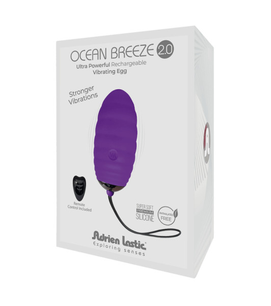 Huevo vibrador Adrien Lastic Ocean Dream con mando a distancia, Morado  - 1 - notaboo.es