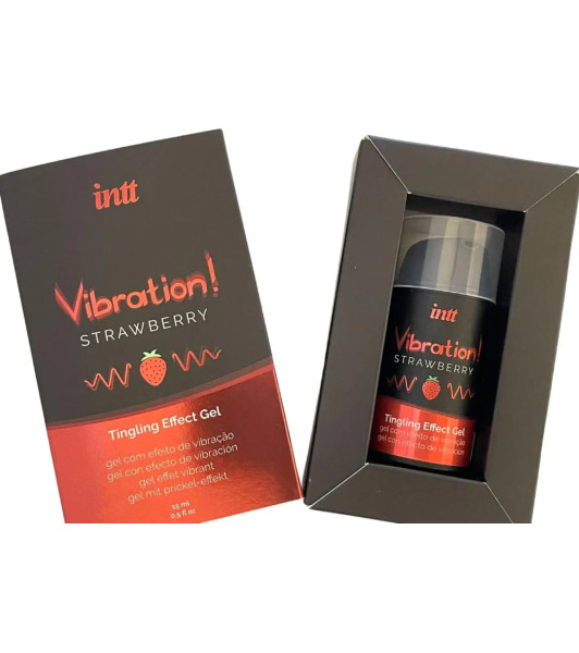 Vibration strawberry INTT, 15 ml - 3 - notaboo.es
