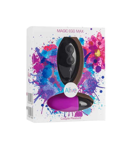 Alive Magic Egg MAX Powerful Vibrating Egg with Remote Control, 8.36 x 3.8 cm - 1 - notaboo.es