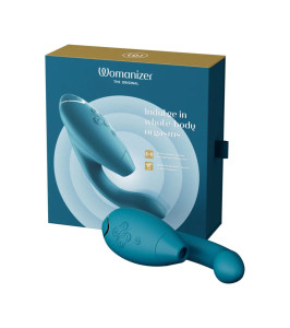 Vibrador-estimulador sin contacto Womanizer Duo 2 azul - notaboo.es