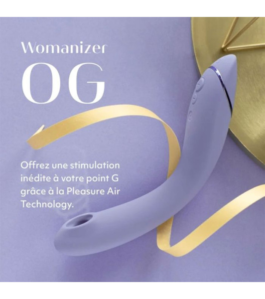 Womanizer OG Lilac Vibrador punto G con estimulación de ondas, malva, 17,6 x 3,9 - 16 - notaboo.es