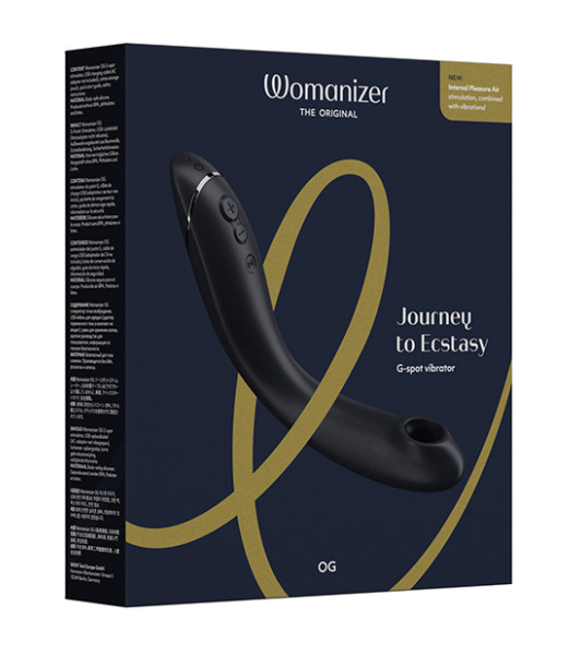 G-spot vibrator Womanizer OG Dark Gray with wave stimulation, black, 17.6 x 3.9 cm - 10 - notaboo.es