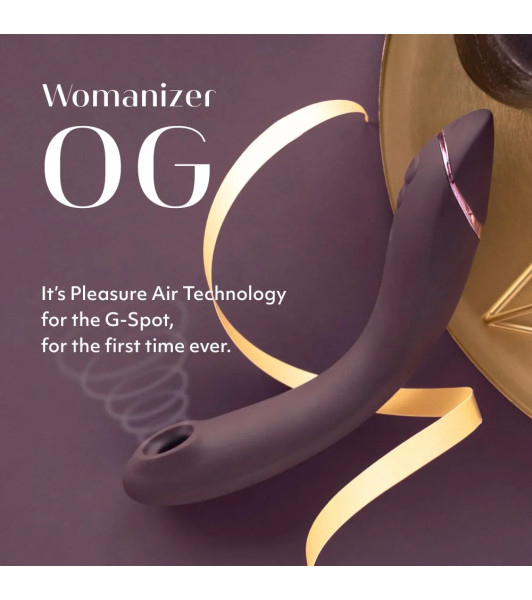 G-spot vibrator Womanizer OG Aubergine with wave stimulation, burgundy, 17.6 x 3.9 cm - 11 - notaboo.es