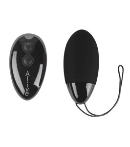Alive MAX Huevo vibrador con mando a distancia, negro, 8,3 x 3,8 cm - notaboo.es
