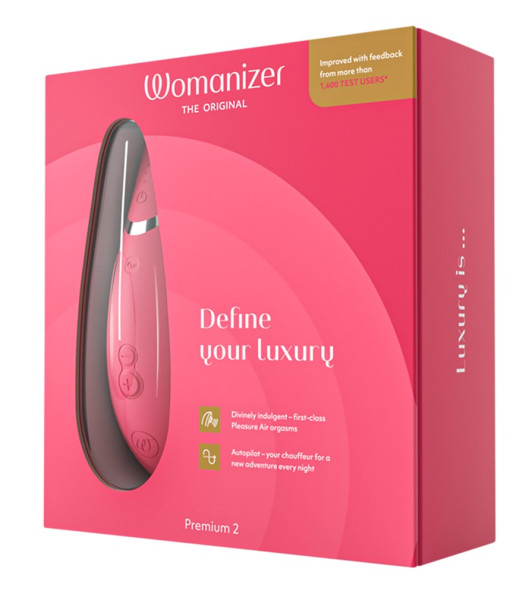 Non-contact clitoral stimulator Womanizer Premium 2, pink - notaboo.es