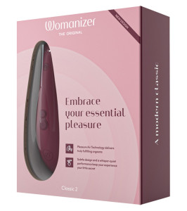 Estimulador de clítoris sin contacto Womanizer Classic 2, burdeos - notaboo.es
