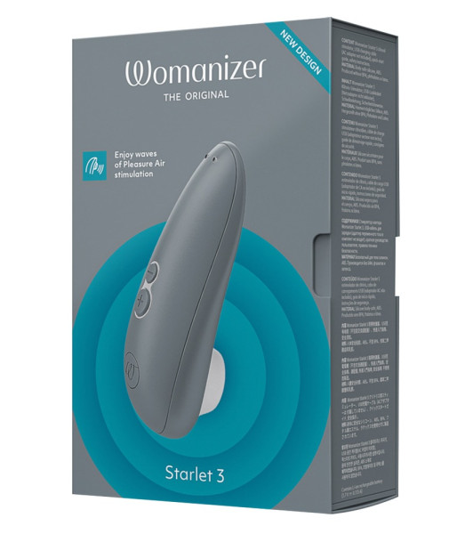 Non-contact clitoris stimulator Starlet 3 Womanizer, gray - notaboo.es