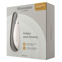Estimulador de clítoris sin contacto Womanizer Premium 2, gris