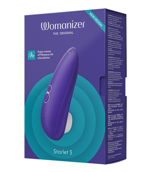 Non-contact clitoris stimulator Starlet 3 Womanizer, indigo - notaboo.es