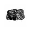 Sexy men's lace briefs Boy Short, L/XL, Black - 3 - notaboo.es