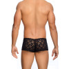 Slip sexy de encaje para hombre Boy Short, L/XL, Negro - 1 - notaboo.es