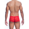 Sexy men's lace briefs Boy Short, L/XL, Red - 1 - notaboo.es