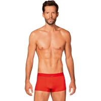 Men's panties S/M Obsessive Boldero, with mesh, Red