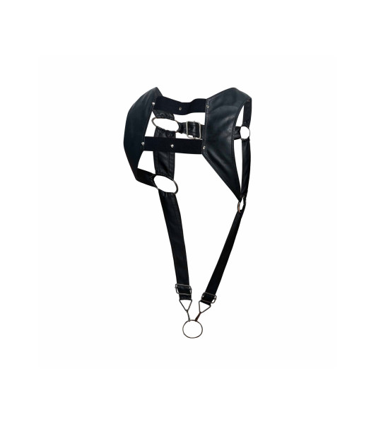 DNGEON Top Cockring  Harness black  - 4 - notaboo.es