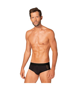Men's panties S/M Obsessive Boldero, with mesh, black - notaboo.es