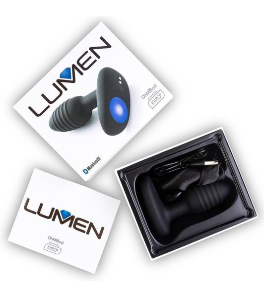 Lumen Kiiroo plug anal interactivo, negro, 10 x 3.3cm - 7 - notaboo.es