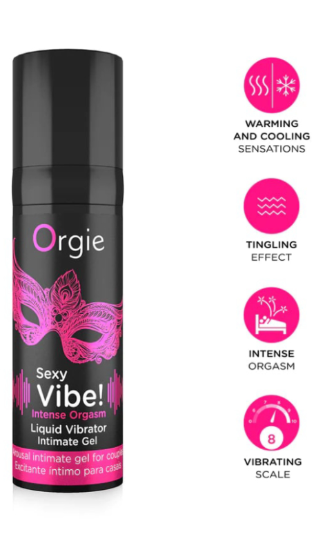 <p>Orgie Sexy Vibe liquid intimate vibrator! Intense Orgasm<br></p>