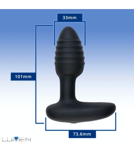 Lumen Kiiroo plug anal interactivo, negro, 10 x 3.3cm - 10 - notaboo.es