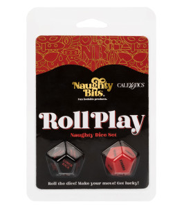 Roll Play Sex Cubes - Naughty Dice Set, red and black - notaboo.es