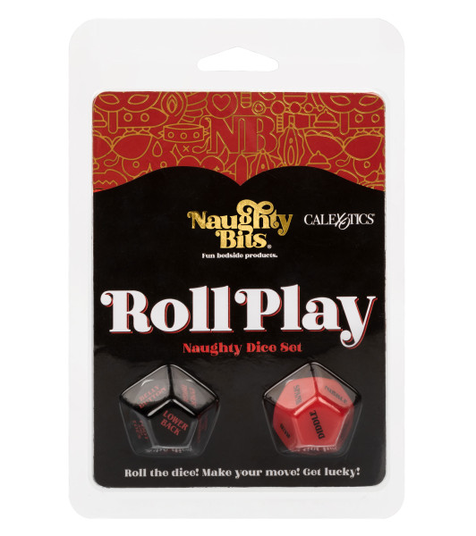 Roll Play Sex Cubes - Naughty Dice Set, red and black - notaboo.es